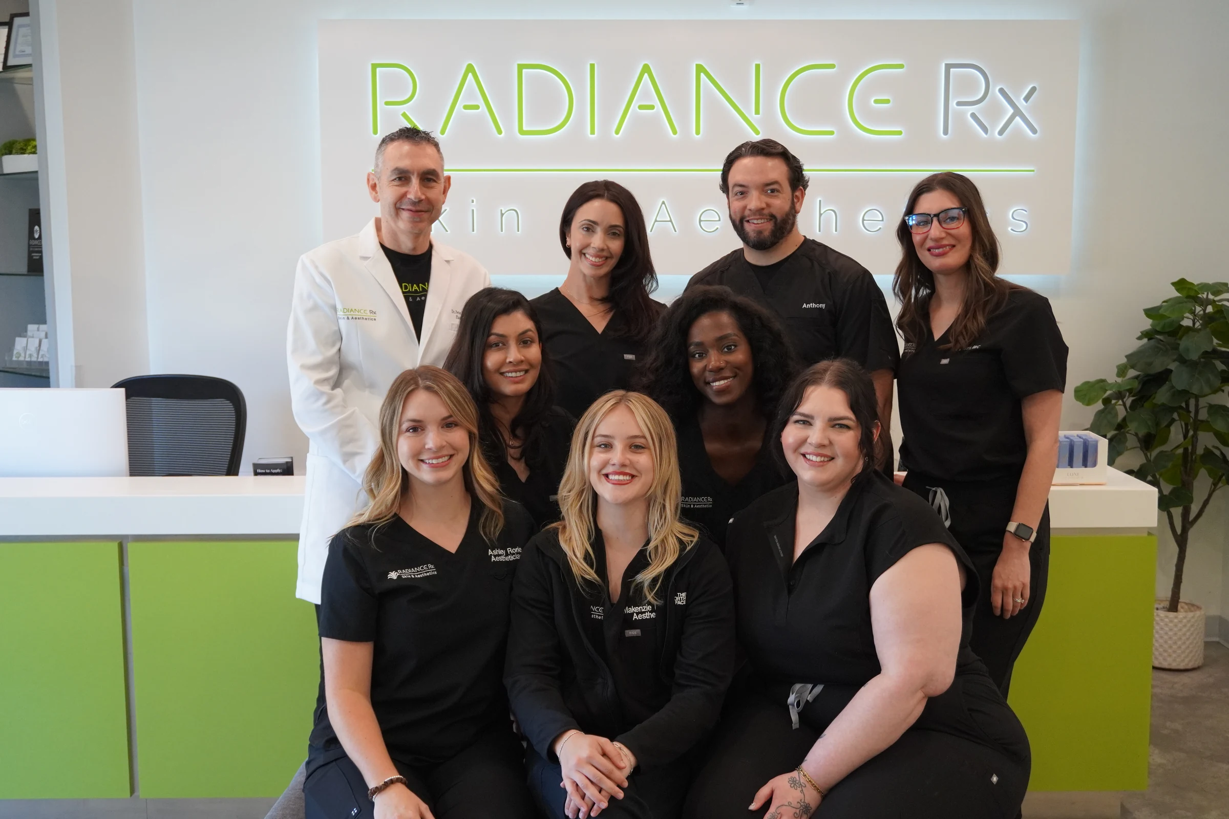 Radiance Rx team at the clinic reception